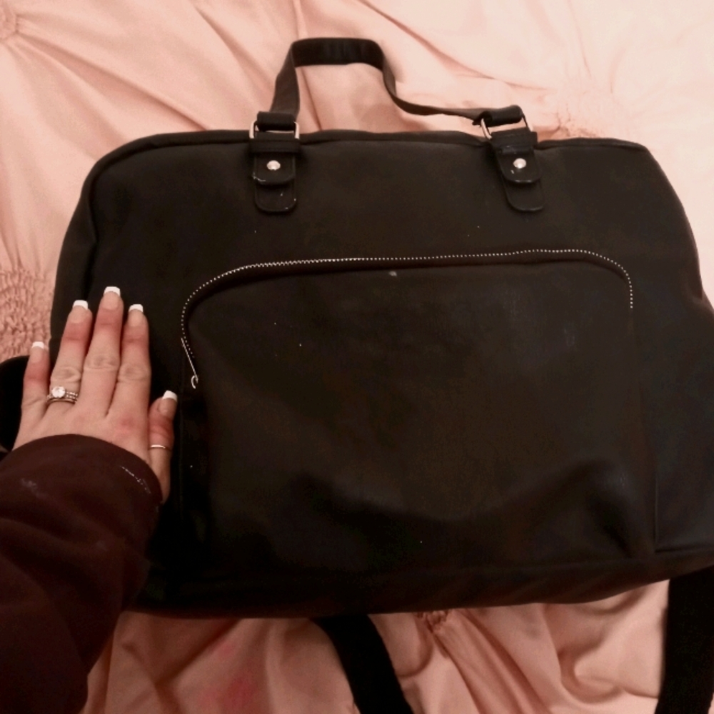 Black travel bag or luggage bag